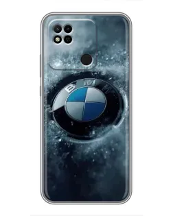 Чехол для Xiaomi Redmi 10A с картинкой «Логотип BMW — лед»