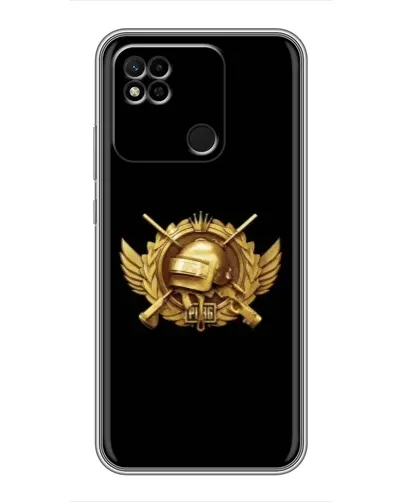 Чехол для Xiaomi Redmi 10A с картинкой «PUBG — оранжевый градиент»