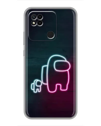 Чехол для Xiaomi Redmi 10A с картинкой «Among Us неон-арт» Чехол для Xiaomi Redmi 10A с картинкой «Among Us неон-арт»