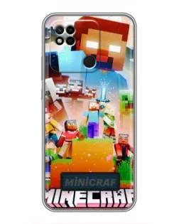 Чохол для Xiaomi Redmi 10A з картинкою «Minecraft герої гри» Чохол для Xiaomi Redmi 10A з картинкою «Minecraft герої гри»
