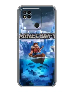 Чохол для Xiaomi Redmi 10A з картинкою «Minecraft льодянийсвіт»