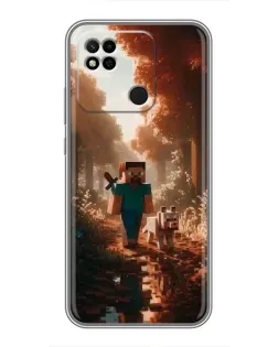 Чохол для Xiaomi Redmi 10A з картинкою «Стів у лісі»