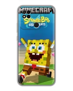 Чохол для Xiaomi Redmi 10A з картинкою «Губка Боб Minecraft» Чохол для Xiaomi Redmi 10A з картинкою «Губка Боб Minecraft»