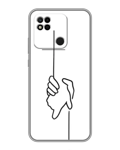 Чехол для Xiaomi Redmi 10A с картинкой «Рука держит»