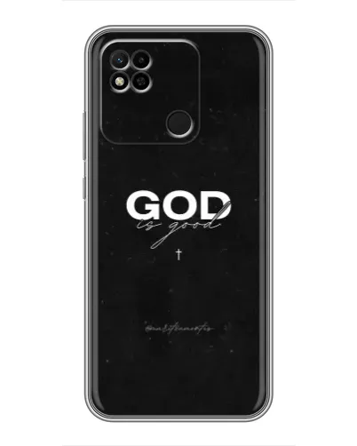 Чехол для Xiaomi Redmi 10A с картинкой «GOD — Бог над всем»