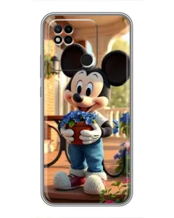 Чехол для Xiaomi Redmi 10A с картинкой «Микки садовод»