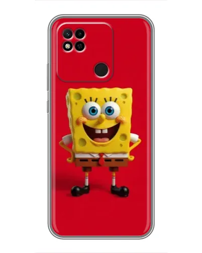 Чехол для Xiaomi Redmi 10A с картинкой «Спанч Боб на красном» Чехол для Xiaomi Redmi 10A с картинкой «Спанч Боб на красном»