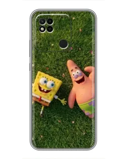 Чехол для Xiaomi Redmi 10A с картинкой «Друзья на лужайке»