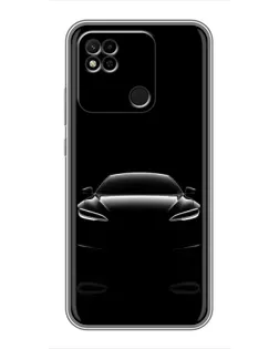 Чехол для Xiaomi Redmi 10A с картинкой «Силуэт Tesla Night»