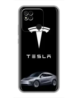 Чехол для Xiaomi Redmi 10A с картинкой «Tesla Model Y»
