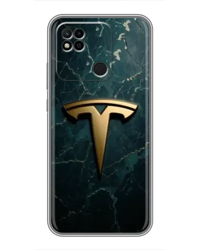 Чехол для Xiaomi Redmi 10A с картинкой «Мраморная Tesla Gold» Чехол для Xiaomi Redmi 10A с картинкой «Мраморная Tesla Gold»