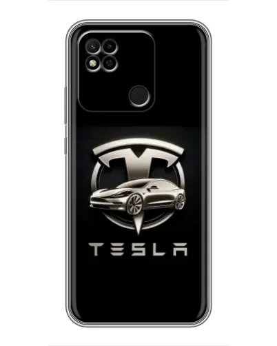 Чехол для Xiaomi Redmi 10A с картинкой «Tesla — серебристое авто» Чехол для Xiaomi Redmi 10A с картинкой «Tesla — серебристое авто»
