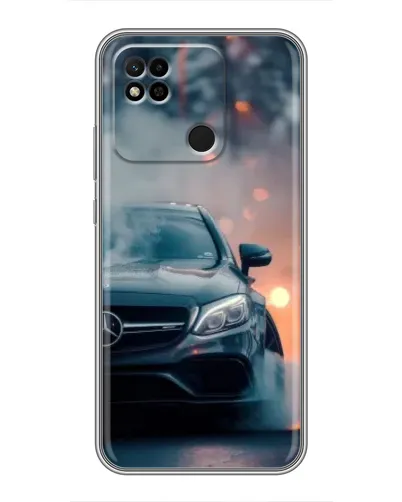 Чехол для Xiaomi Redmi 10A с картинкой «Mercedes — ночной город»