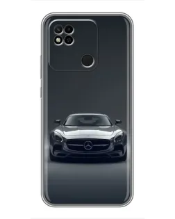Чехол для Xiaomi Redmi 10A с картинкой «Mercedes на черном»