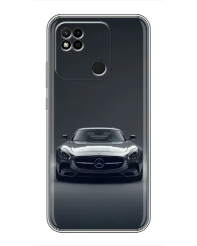 Чехол для Xiaomi Redmi 10A с картинкой «Mercedes на черном»