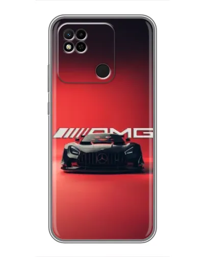 Чехол для Xiaomi Redmi 10A с картинкой «Mercedes AMG — красная линия»