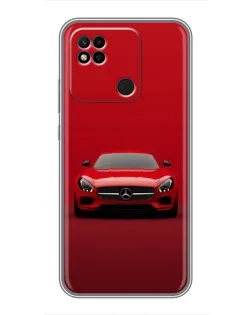 Чехол для Xiaomi Redmi 10A с картинкой «Красный Mercedes AMG»