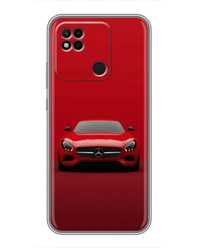 Чехол для Xiaomi Redmi 10A с картинкой «Красный Mercedes AMG»