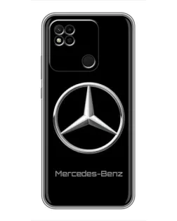 Чехол для Xiaomi Redmi 10A с картинкой «Mercedes Silver Logo»