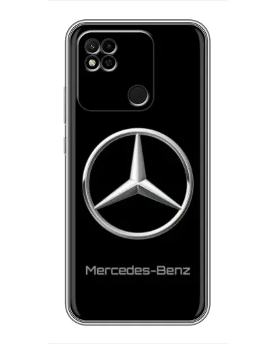 Чехол для Xiaomi Redmi 10A с картинкой «Mercedes Silver Logo»