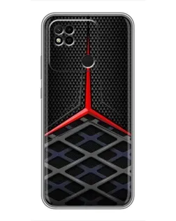 Чехол для Xiaomi Redmi 10A с картинкой «Mercedes Carbon Grid»