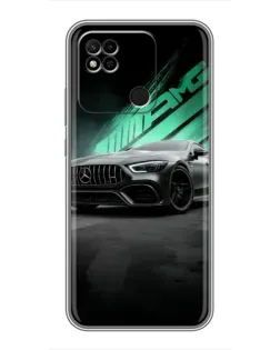 Чехол для Xiaomi Redmi 10A с картинкой «Темный Mercedes AMG»