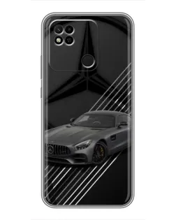 Чехол для Xiaomi Redmi 10A с картинкой «Mercedes AMG — графика»