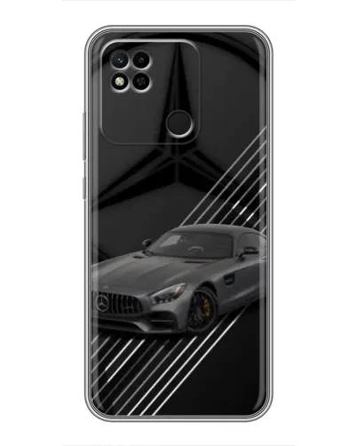 Чехол для Xiaomi Redmi 10A с картинкой «Mercedes AMG — графика»