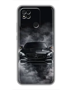 Чехол для Xiaomi Redmi 10A с картинкой «Mercedes в дыму»