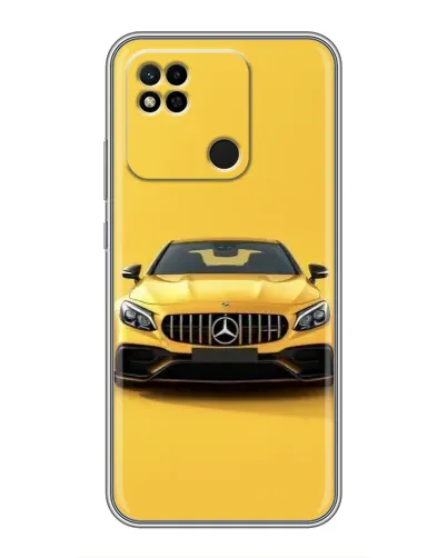 Чехол для Xiaomi Redmi 10A с картинкой «Желтый Mercedes GT»