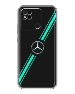 Чехол для Xiaomi Redmi 10A с картинкой «Спортивные линии Mercedes» Чехол для Xiaomi Redmi 10A с картинкой «Спортивные линии Mercedes»