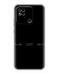 Чехол для Xiaomi Redmi 10A с картинкой «Audi — световой подпись»