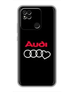 Чехол для Xiaomi Redmi 10A с картинкой «Логотип Audi Heart»