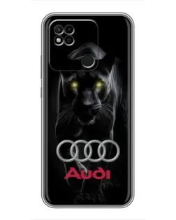 Чехол для Xiaomi Redmi 10A с картинкой «Пантера и Audi»