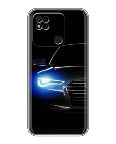Чехол для Xiaomi Redmi 10A с картинкой «Неоновый взгляд Audi»