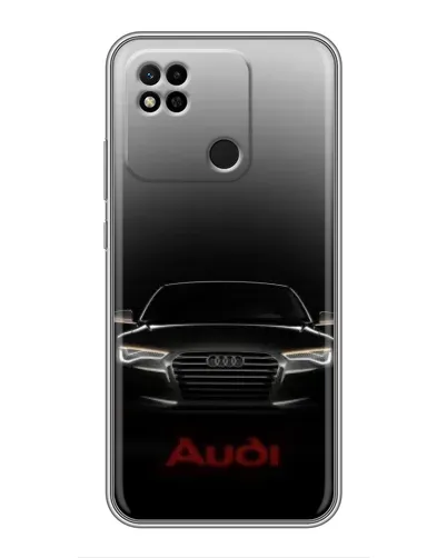 Чехол для Xiaomi Redmi 10A с картинкой «Audi — градиентный контур»