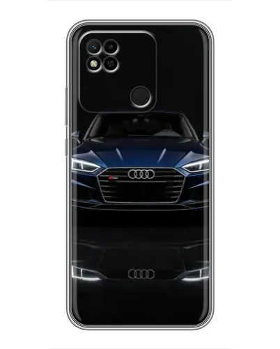 Чехол для Xiaomi Redmi 10A с картинкой «Audi — ночное отражение»