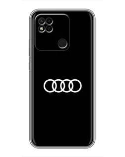 Чехол для Xiaomi Redmi 10A с картинкой «Audi White Logo»