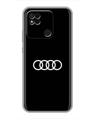 Чехол для Xiaomi Redmi 10A с картинкой «Audi White Logo»