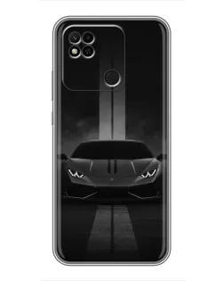 Чехол для Xiaomi Redmi 10A с картинкой «Lamborghini симметрия дорог»
