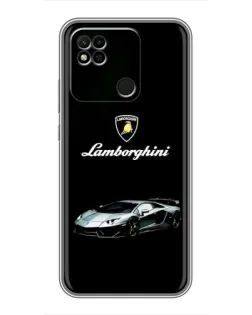 Чехол для Xiaomi Redmi 10A с картинкой «Логотип Lamborghini классика»