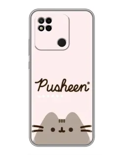 Чехол для Xiaomi Redmi 10A с картинкой «Pusheen логотип»