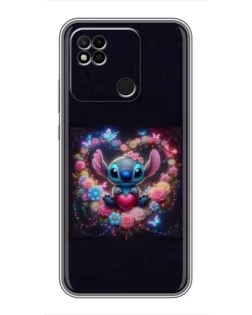 Чехол для Xiaomi Redmi 10A с картинкой «Stitch в цветах» Чехол для Xiaomi Redmi 10A с картинкой «Stitch в цветах»