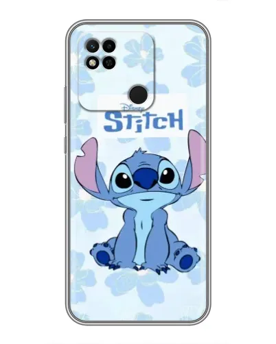 Чехол для Xiaomi Redmi 10A с картинкой «Stitch среди цветов»