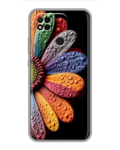 Чехол для Xiaomi Redmi 10A с картинкой «Радужный цветок»