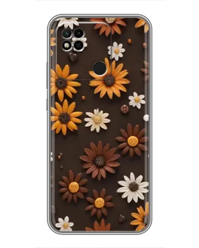 Чехол для Xiaomi Redmi 10A с картинкой «Узор из маленьких подсолнухов» Чехол для Xiaomi Redmi 10A с картинкой «Узор из маленьких подсолнухов»