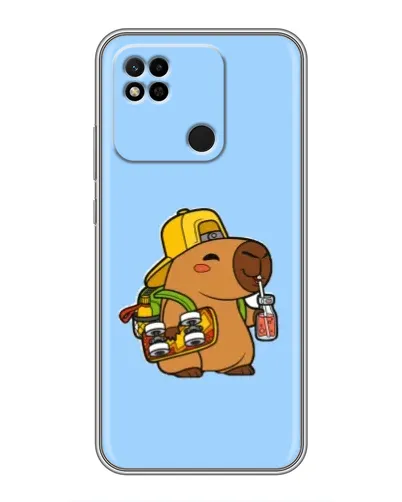 Чехол для Xiaomi Redmi 10A с картинкой «Капибара на скейте» Чехол для Xiaomi Redmi 10A с картинкой «Капибара на скейте»