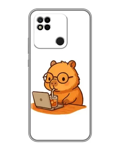 Чехол для Xiaomi Redmi 10A с картинкой «Капибара с ноутбуком» Чехол для Xiaomi Redmi 10A с картинкой «Капибара с ноутбуком»