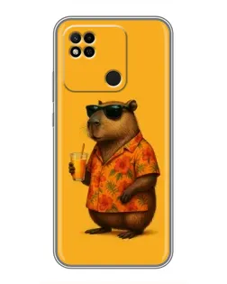 Чехол для Xiaomi Redmi 10A с картинкой «Капибара на отдыхе» Чехол для Xiaomi Redmi 10A с картинкой «Капибара на отдыхе»