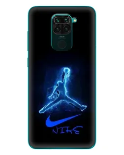 Чехол для Xiaomi Redmi 10X с картинкой «Jordan Neon Blue»